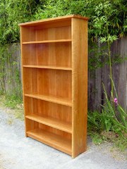 Custom Cherry Open Bookcase